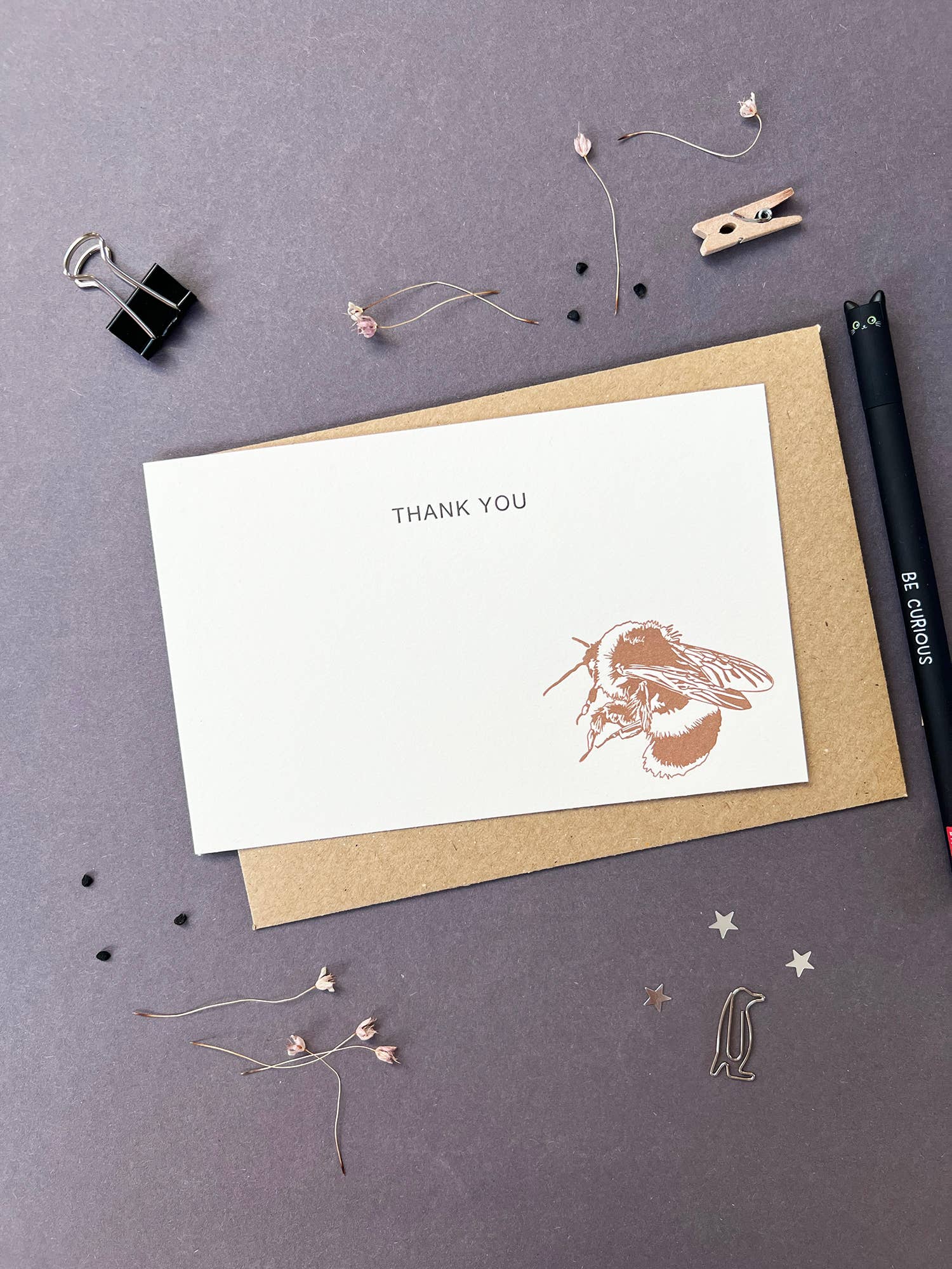 Bumblebee Correspondence Thank You Notecard Set | Set of 10 : Thank You