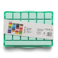 HIMI Jelly Cup Gouache Set 24 Paint Colours, 3 Brushes Green