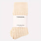Alpaca Bed Socks | Cream: 4-8