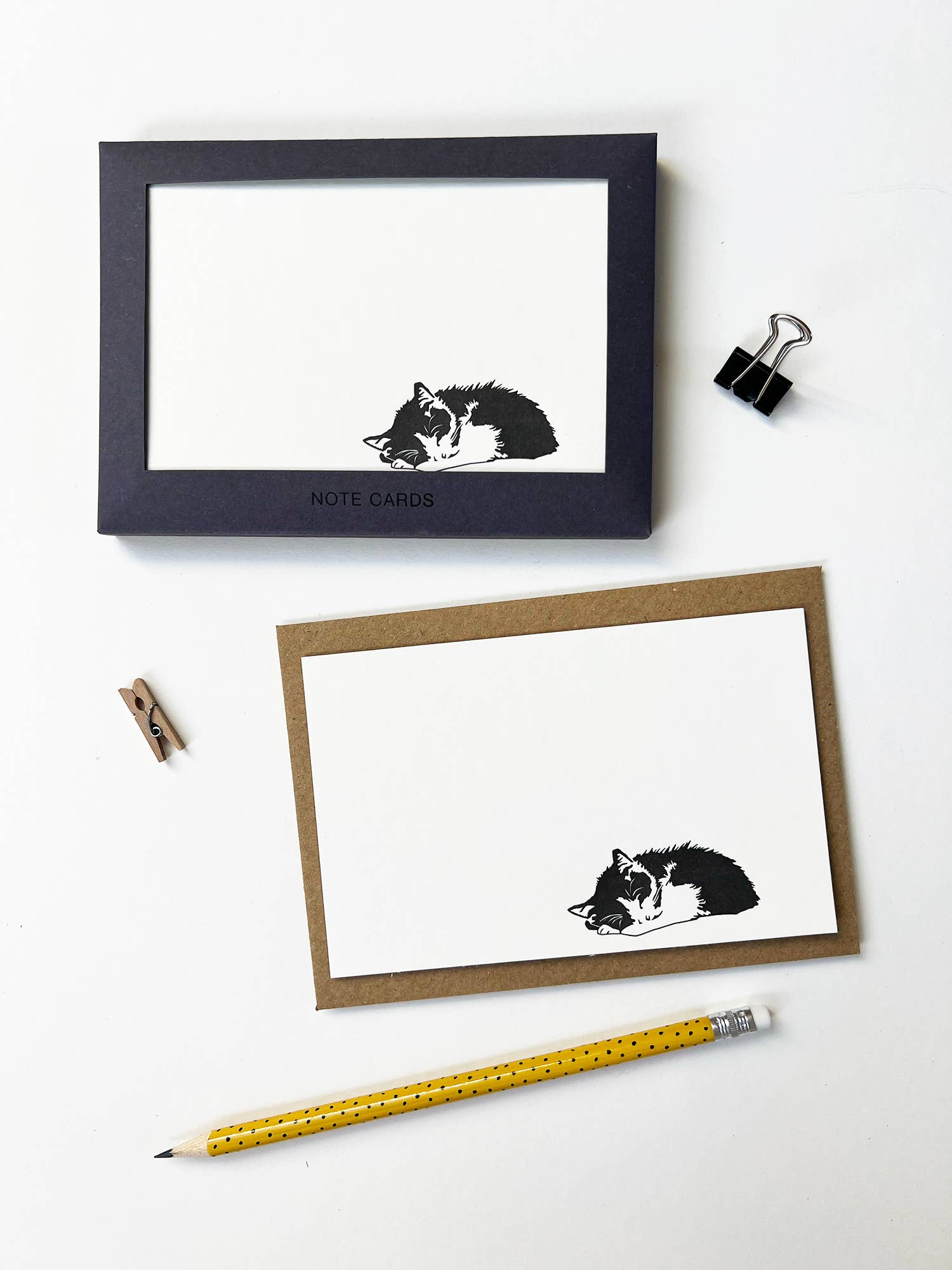 Casey Cat Correspondence Notecard Set | Set of 10: Thank You