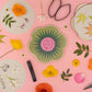 Flower Shaped Press - Greens