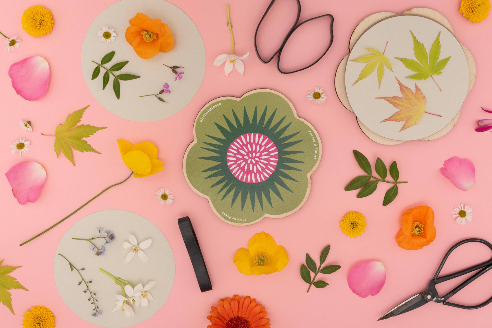 Flower Shaped Press - Greens
