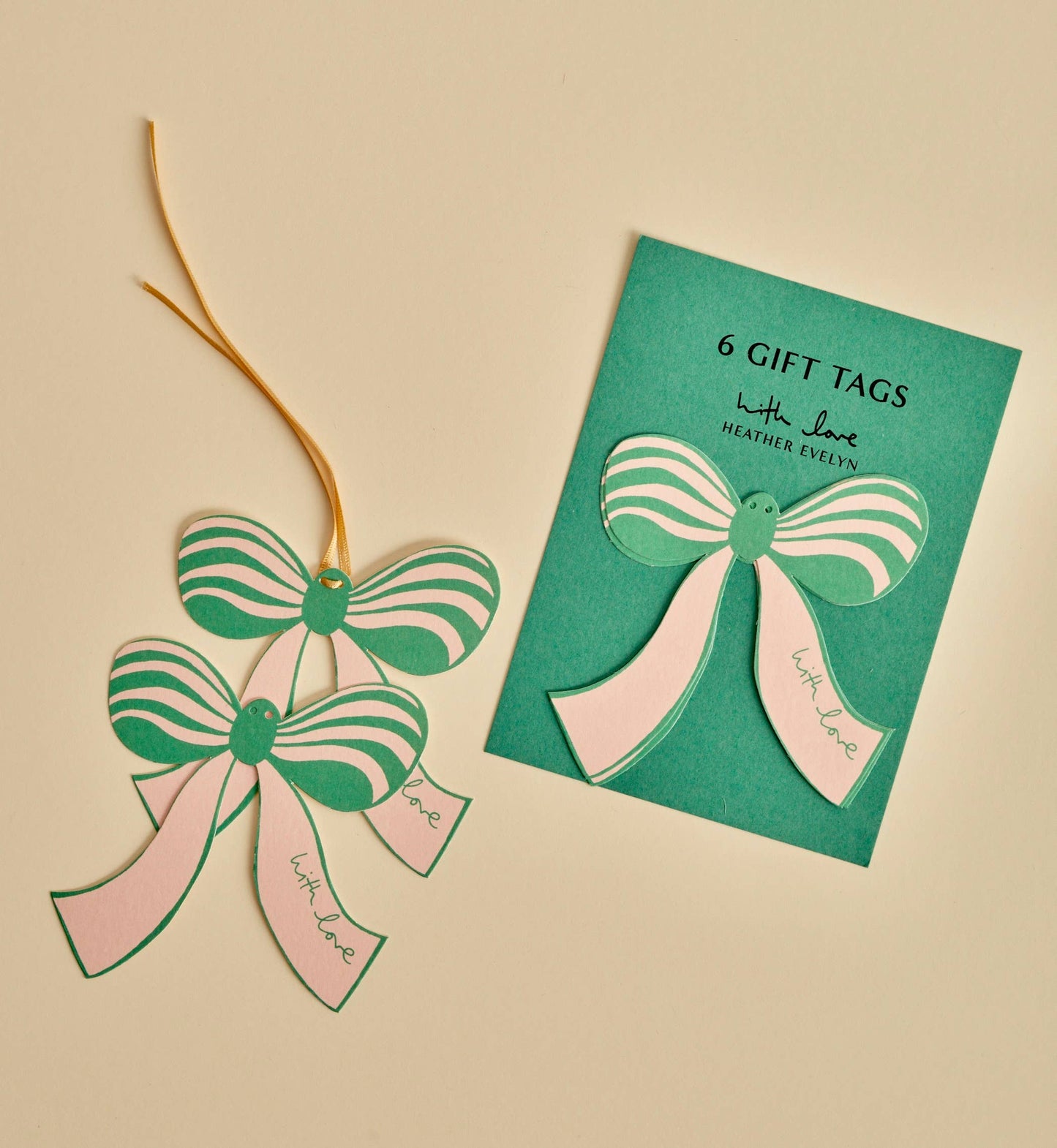 Gift Tag Bows - Set of 6: Red