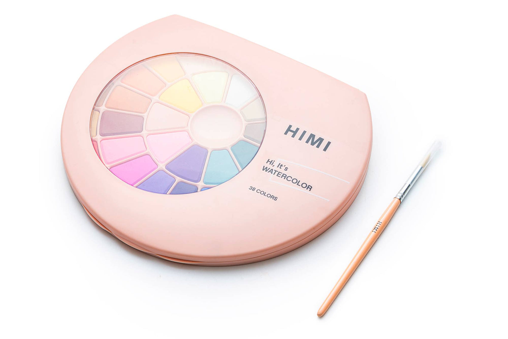HIMI Solid Watercolour Set 38 In Pans Colours, Pink