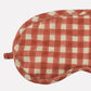 Organic Cotton Eye Mask | Gingham | Ginger