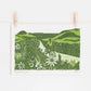 Summer Cycle riso, cycling, summer, hedgerow, countryside