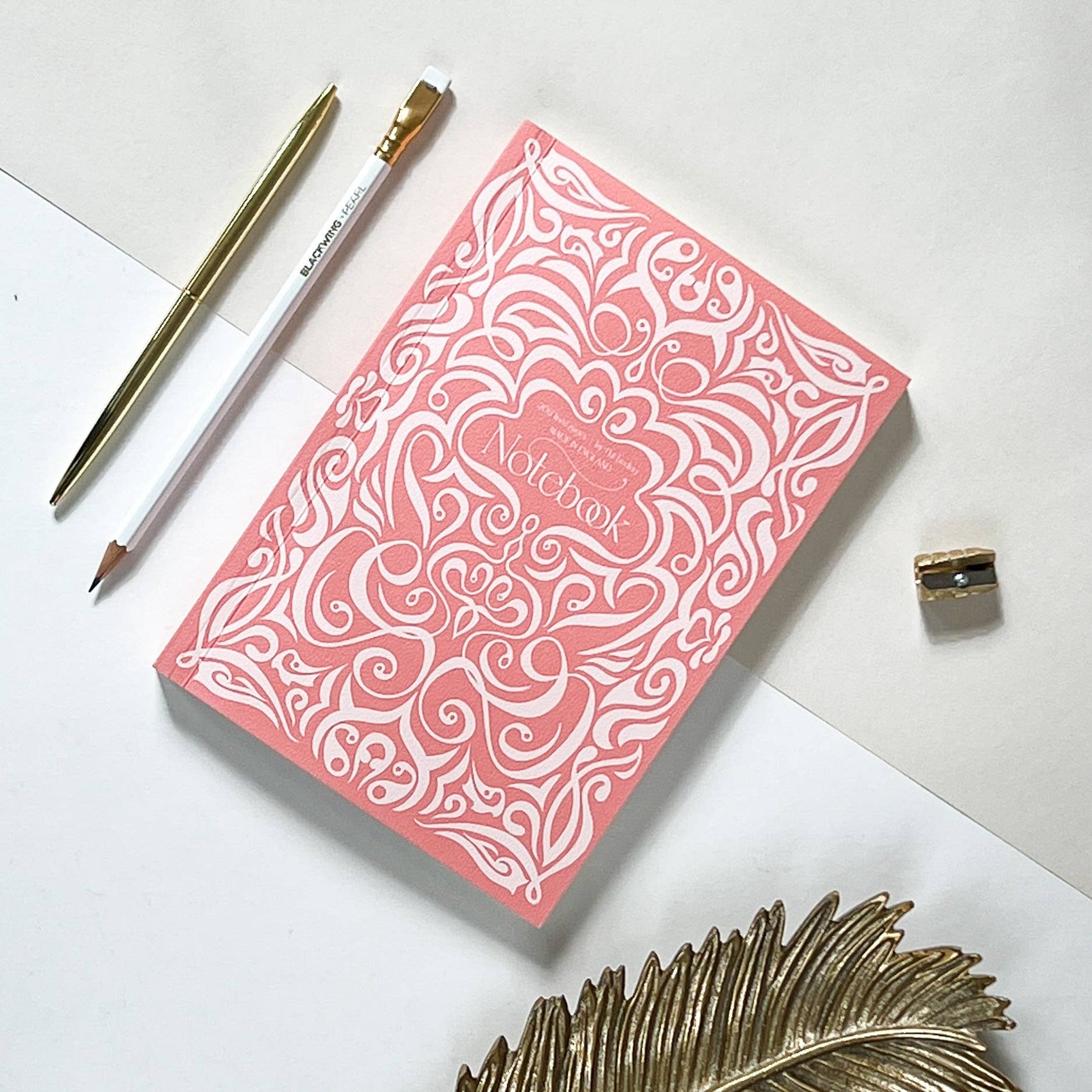 Coral Swirl Notebook